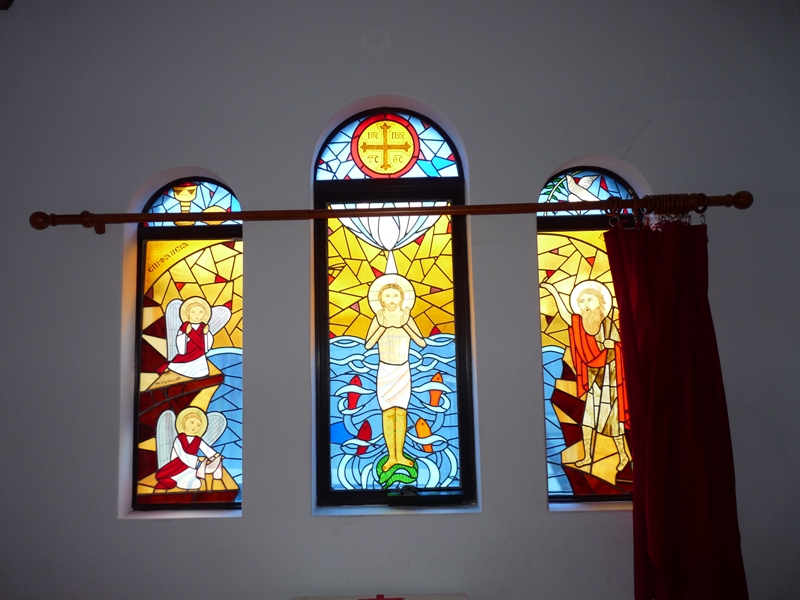 Baptism Stain Glass Windows